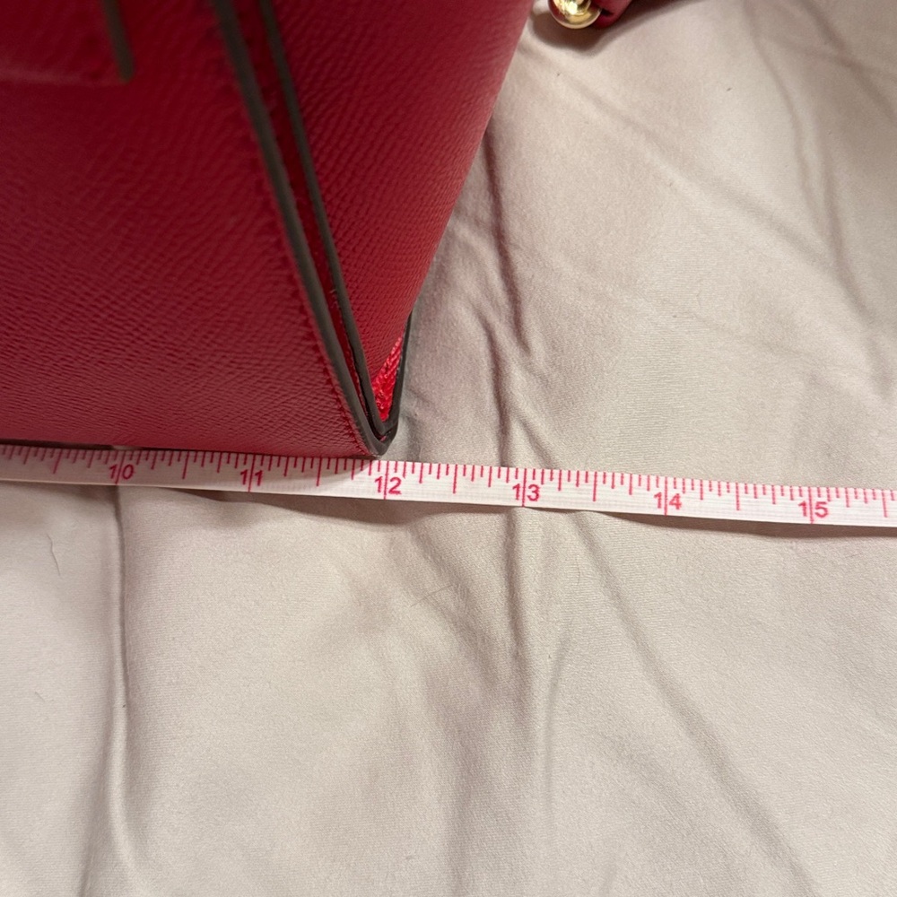 Michael Kors Cherry Red Satchel - Picture 9 of 13